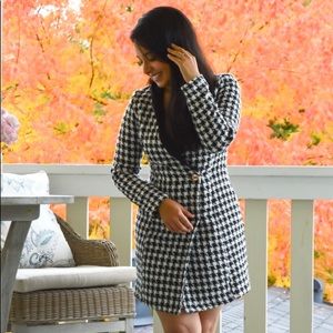 Black and White Tweed Dress XS